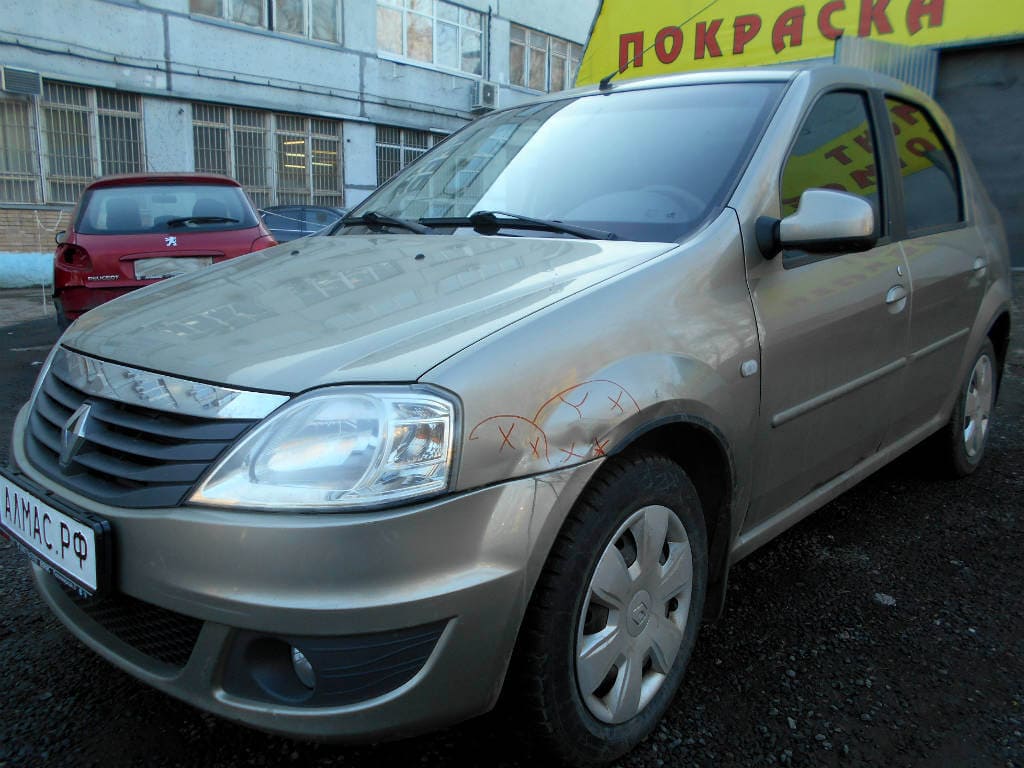 Покраска Renault Logan 🚗 Рено Логан 🚗 Москва ВАО 🔨 Алмас